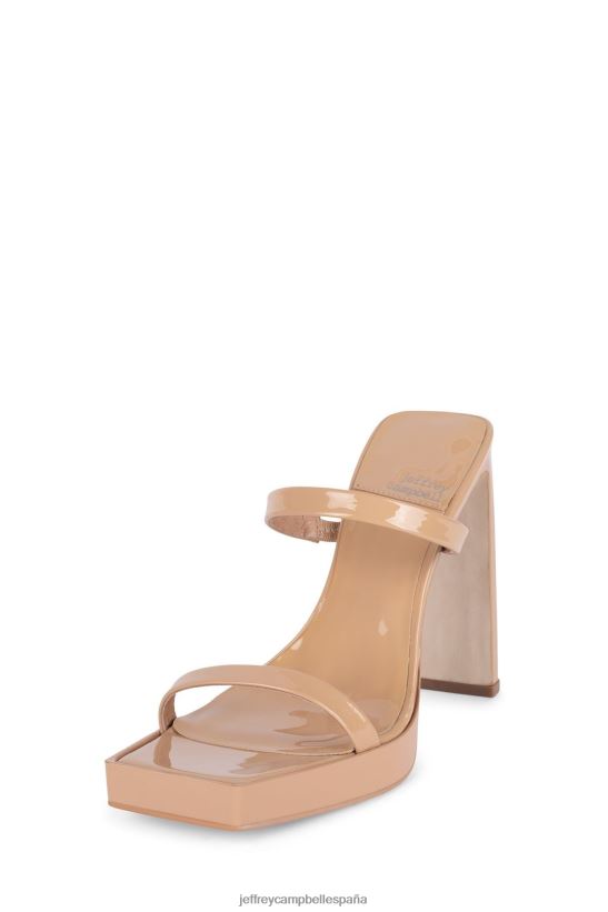 mujer Jeffrey Campbell estafador patente desnuda polvorienta PHXV4X1541 sandalia de tacón