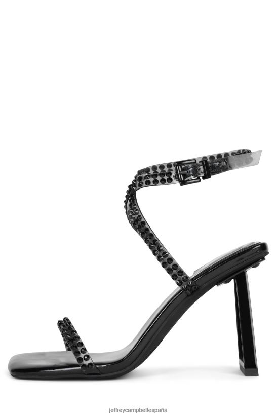 mujer Jeffrey Campbell favorecido negro PHXV4X1508 sandalia de tacón