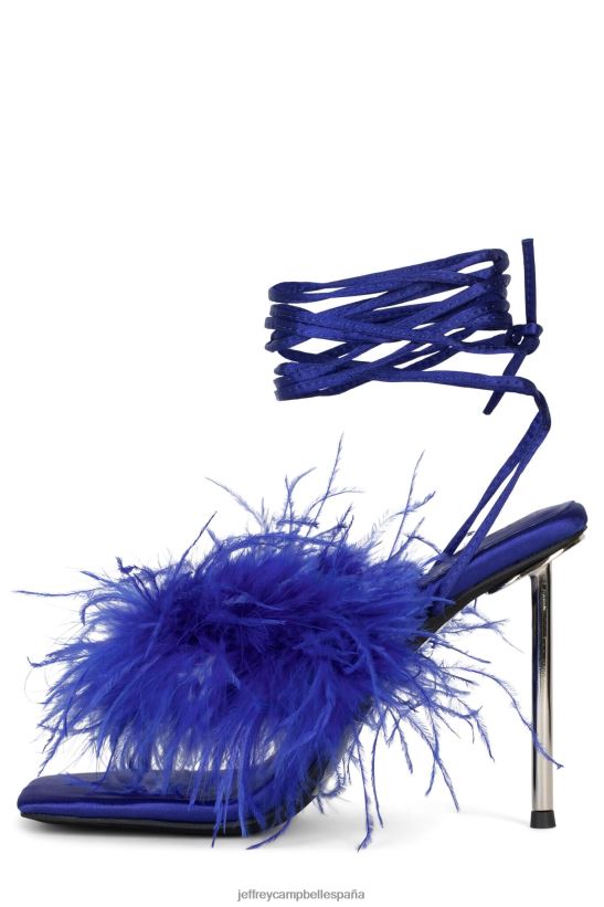 mujer Jeffrey Campbell finura plata azul PHXV4X1504 sandalia de tacón