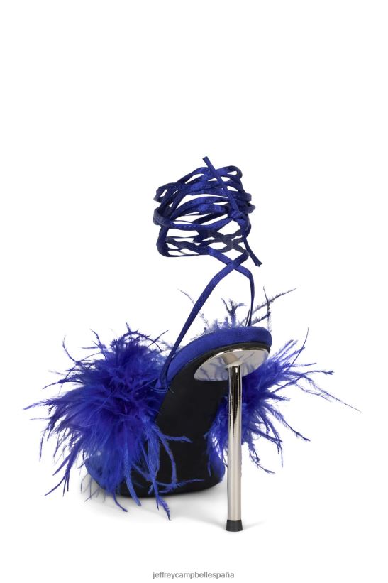 mujer Jeffrey Campbell finura plata azul PHXV4X1504 sandalia de tacón