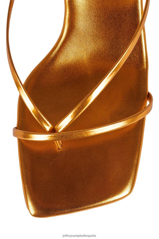 mujer Jeffrey Campbell flexx naranja metalizado PHXV4X1587 sandalia de tacón