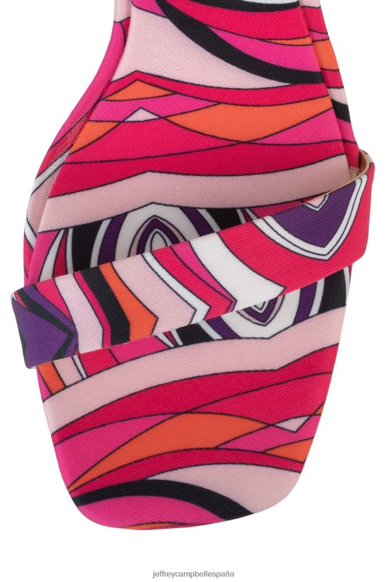 mujer Jeffrey Campbell flor silvestre rosa multi PHXV4X1427 sandalia de tacón