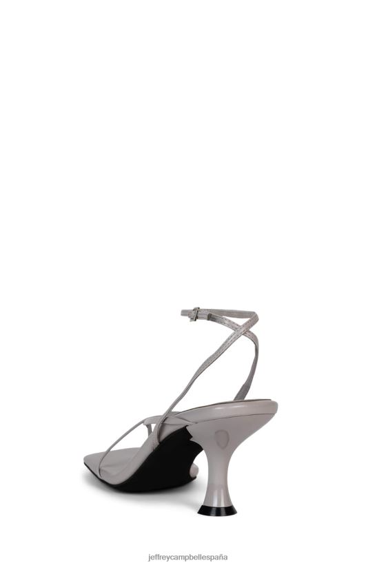 mujer Jeffrey Campbell flujox gris PHXV4X79 sandalia de tacón
