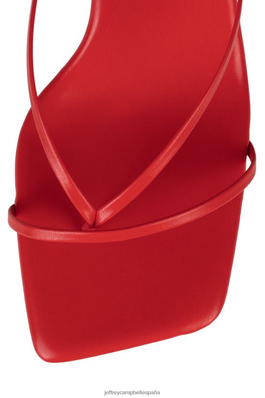 mujer Jeffrey Campbell flujox rojo PHXV4X1493 sandalia de tacón