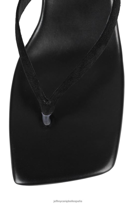 mujer Jeffrey Campbell fusionado-nb ante negro PHXV4X103 sandalia de tacón