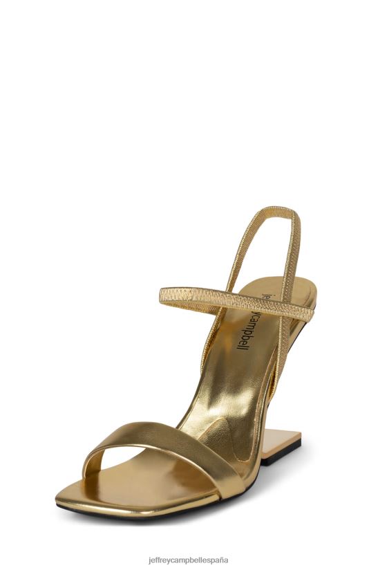 mujer Jeffrey Campbell geométrico oro oro PHXV4X1518 sandalia de tacón