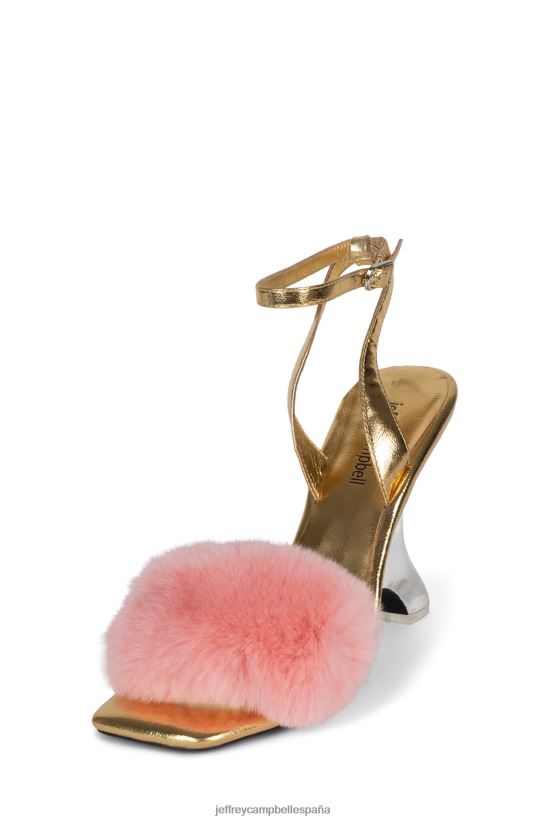 mujer Jeffrey Campbell hombre encantador oro rosa PHXV4X1517 sandalia de tacón