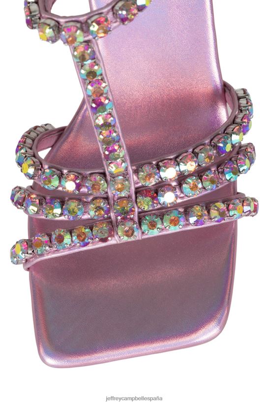 mujer Jeffrey Campbell jwl-t rosa iridiscente PHXV4X1603 sandalia de tacón