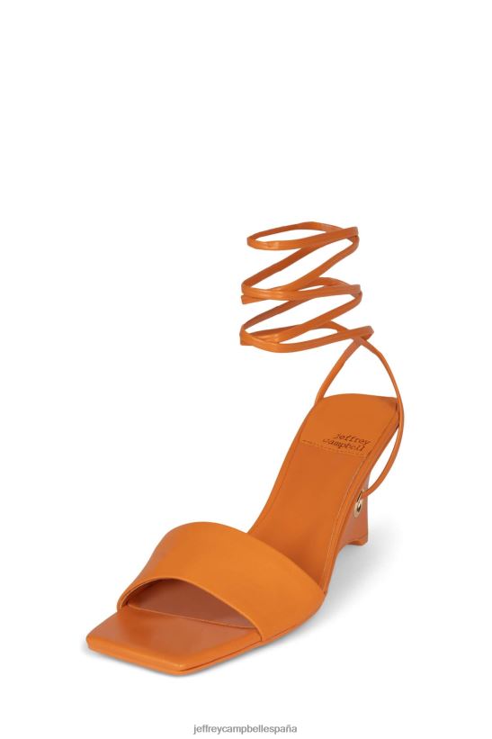 mujer Jeffrey Campbell listo para usar oro naranja PHXV4X1407 sandalia de tacón
