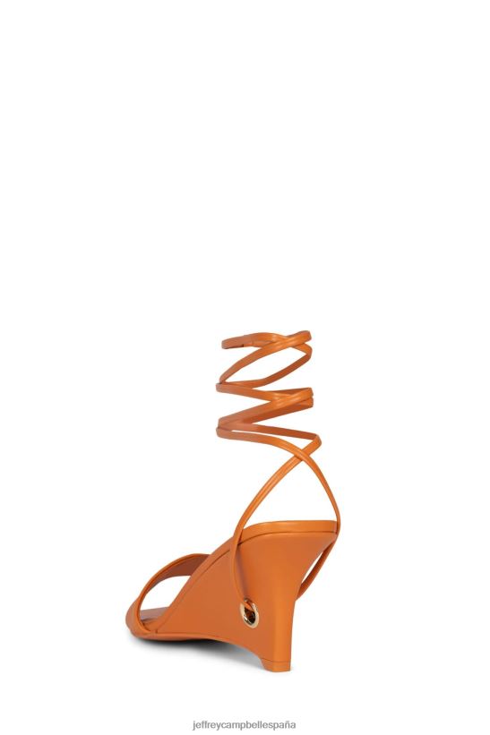 mujer Jeffrey Campbell listo para usar oro naranja PHXV4X1407 sandalia de tacón