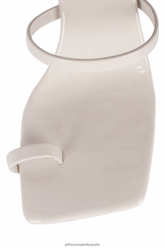 mujer Jeffrey Campbell luzia charol de marfil PHXV4X1629 sandalia de tacón