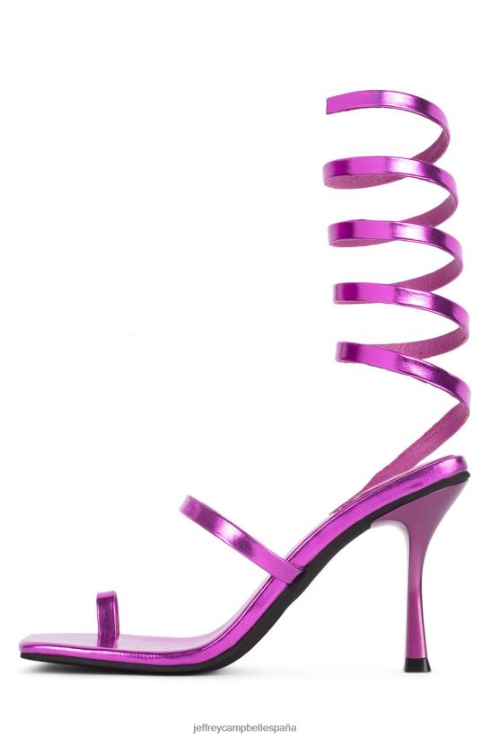 mujer Jeffrey Campbell luzia fucsia metalizado PHXV4X1621 sandalia de tacón