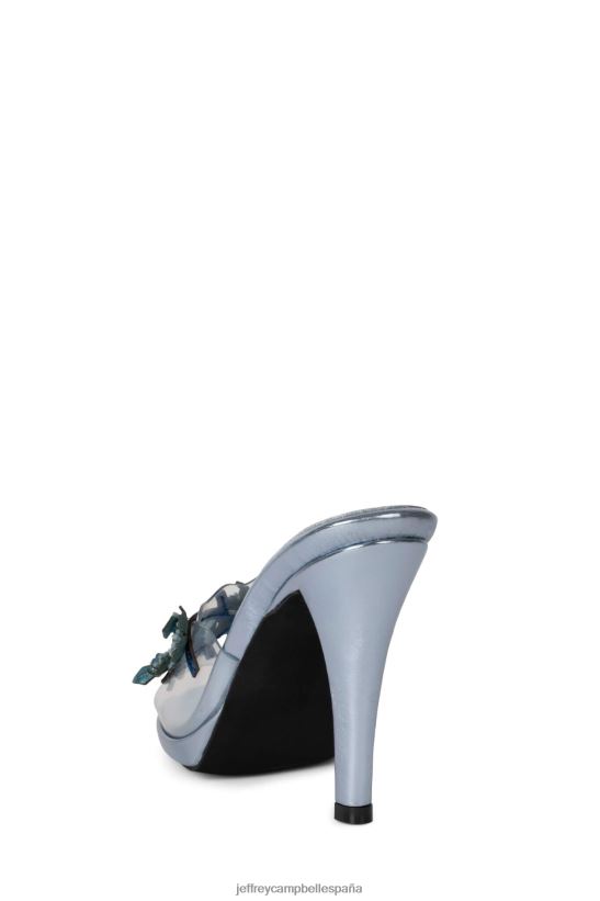 mujer Jeffrey Campbell más fresco combo azul metalizado PHXV4X1436 sandalia de tacón