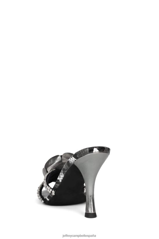 mujer Jeffrey Campbell maravilla combo de serpiente de peltre PHXV4X1475 sandalia de tacón