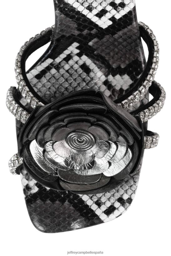 mujer Jeffrey Campbell maravilla combo de serpiente de peltre PHXV4X1475 sandalia de tacón