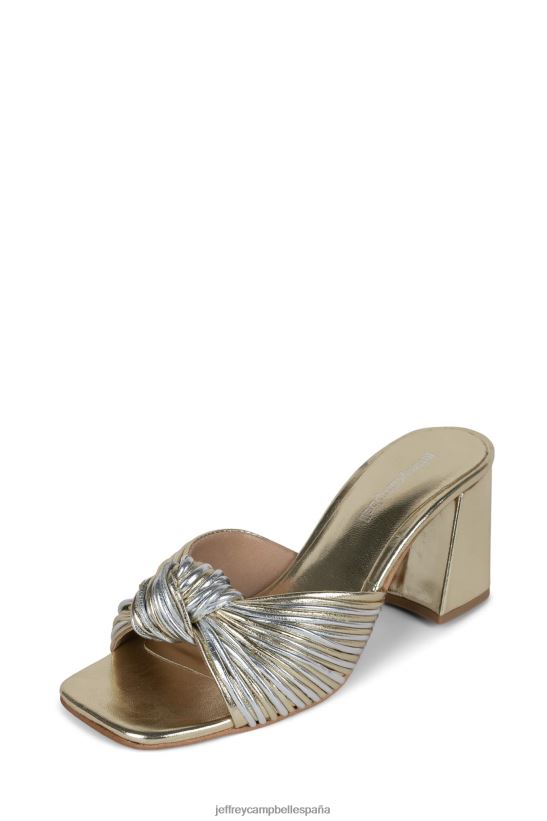 mujer Jeffrey Campbell melonger-2 oro plateado PHXV4X1646 sandalia de tacón