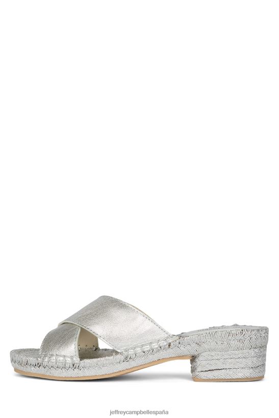mujer Jeffrey Campbell monada plata PHXV4X1560 sandalia de tacón