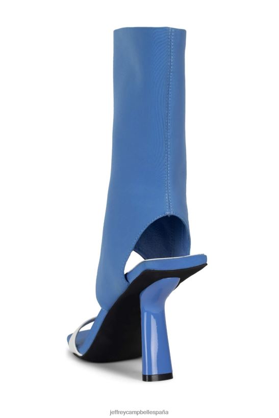 mujer Jeffrey Campbell pavoneándose crema de neopreno azul PHXV4X76 sandalia de tacón