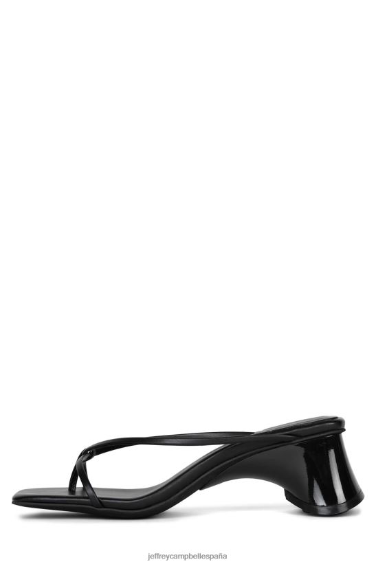 mujer Jeffrey Campbell ponerse en marcha negro PHXV4X73 sandalia de tacón