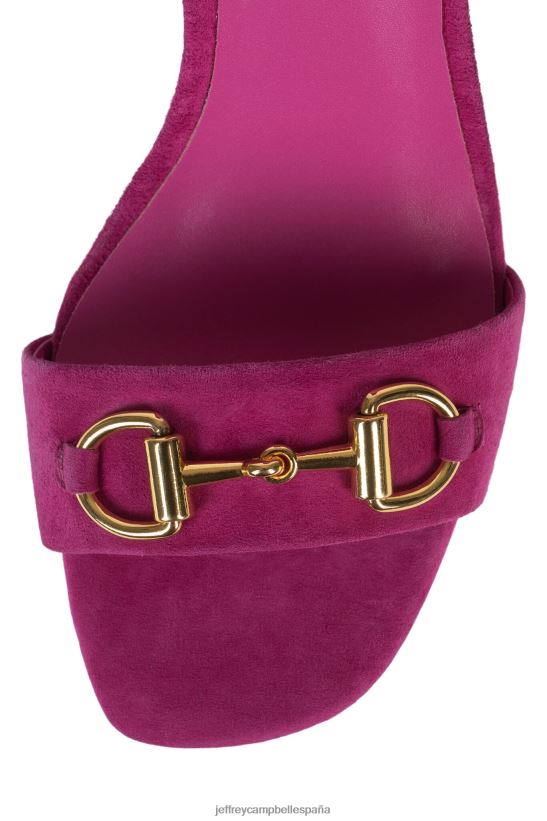 mujer Jeffrey Campbell pop-star-b ante fucsia dorado PHXV4X1482 sandalia de tacón