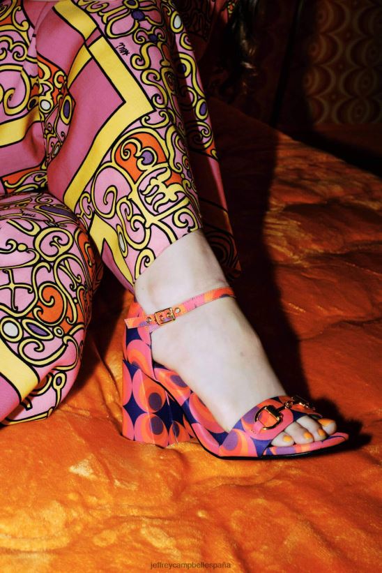 mujer Jeffrey Campbell pop-star-b rojo azul multi PHXV4X1483 sandalia de tacón