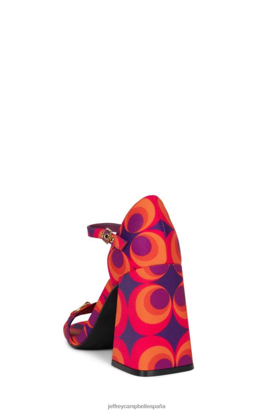 mujer Jeffrey Campbell pop-star-b rojo azul multi PHXV4X1483 sandalia de tacón