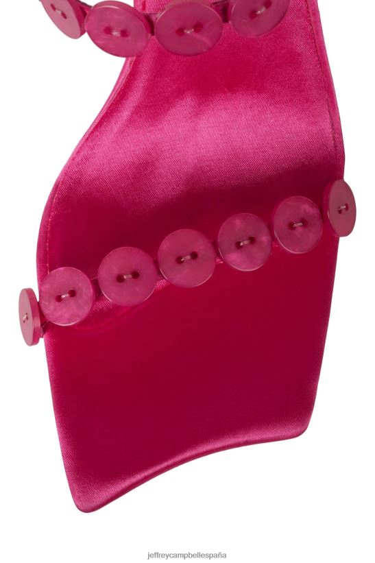 mujer Jeffrey Campbell presionando combinación de raso fucsia PHXV4X1444 sandalia de tacón