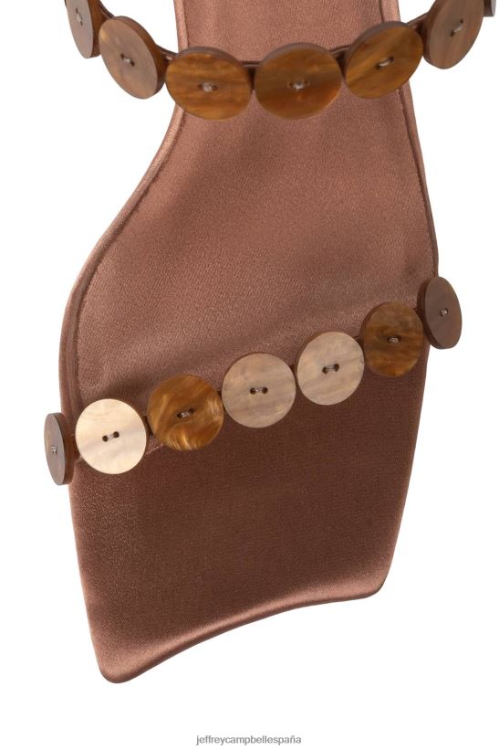 mujer Jeffrey Campbell presionando combinación marrón PHXV4X1445 sandalia de tacón