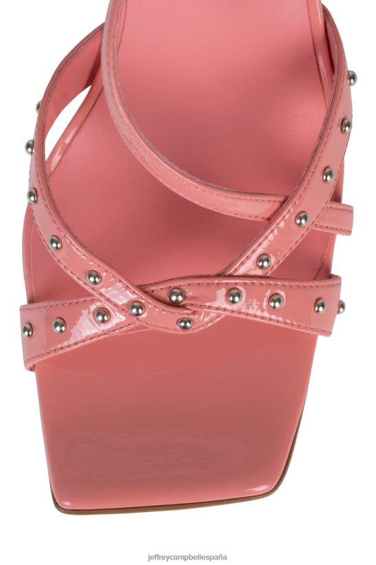 mujer Jeffrey Campbell punk charol arrugado rosa PHXV4X1485 sandalia de tacón