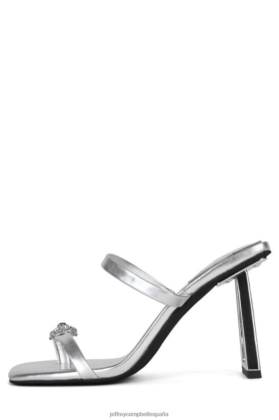 mujer Jeffrey Campbell reliquia de familia azul plateado PHXV4X1510 sandalia de tacón