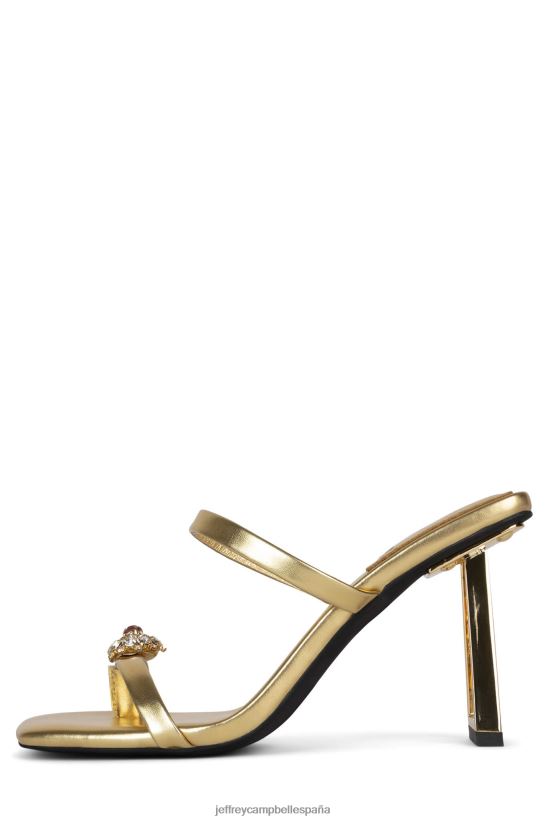 mujer Jeffrey Campbell reliquia de familia dorado metalizado rojo PHXV4X1511 sandalia de tacón