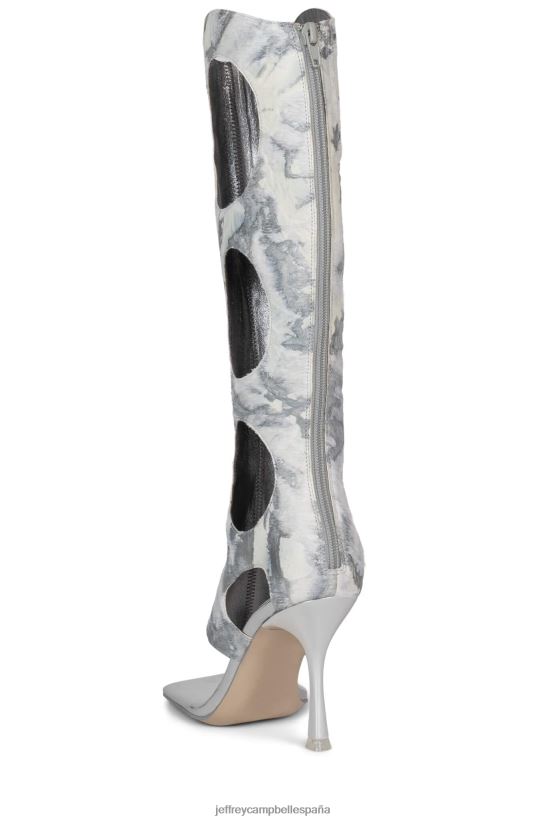 mujer Jeffrey Campbell revelado-f combinación gris blanco PHXV4X1456 sandalia de tacón