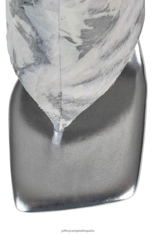 mujer Jeffrey Campbell revelado-f combinación gris blanco PHXV4X1456 sandalia de tacón