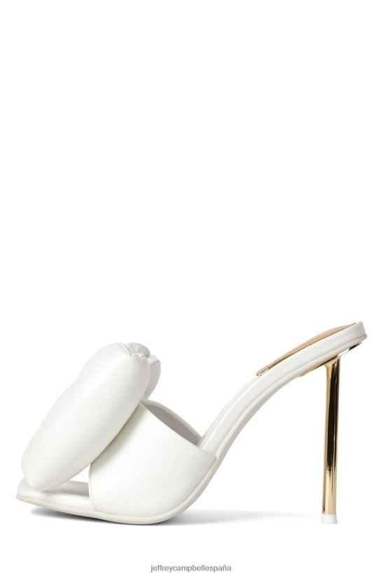 mujer Jeffrey Campbell reverencia Oro blanco PHXV4X1552 sandalia de tacón