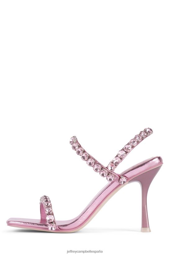mujer Jeffrey Campbell santos rosa metalizado rosa PHXV4X1625 sandalia de tacón