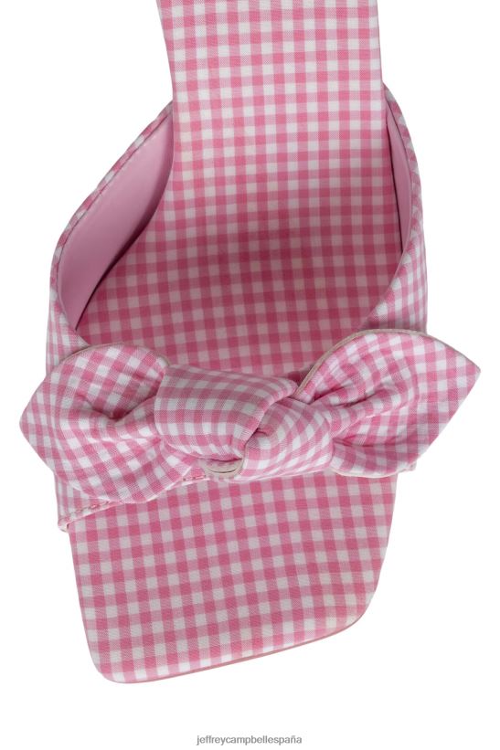 mujer Jeffrey Campbell señor arco rosa vichy claro PHXV4X1637 sandalia de tacón