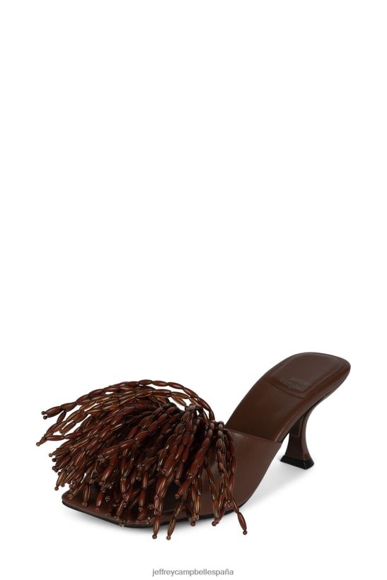 mujer Jeffrey Campbell señor-gran-pom marrón PHXV4X1610 sandalia de tacón