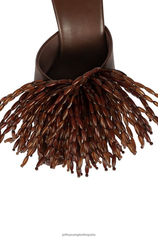 mujer Jeffrey Campbell señor-gran-pom marrón PHXV4X1610 sandalia de tacón