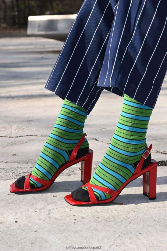 mujer Jeffrey Campbell surgir caja roja PHXV4X1438 sandalia de tacón