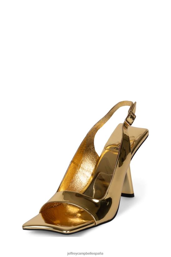 mujer Jeffrey Campbell surrealista patente de oro PHXV4X1459 sandalia de tacón
