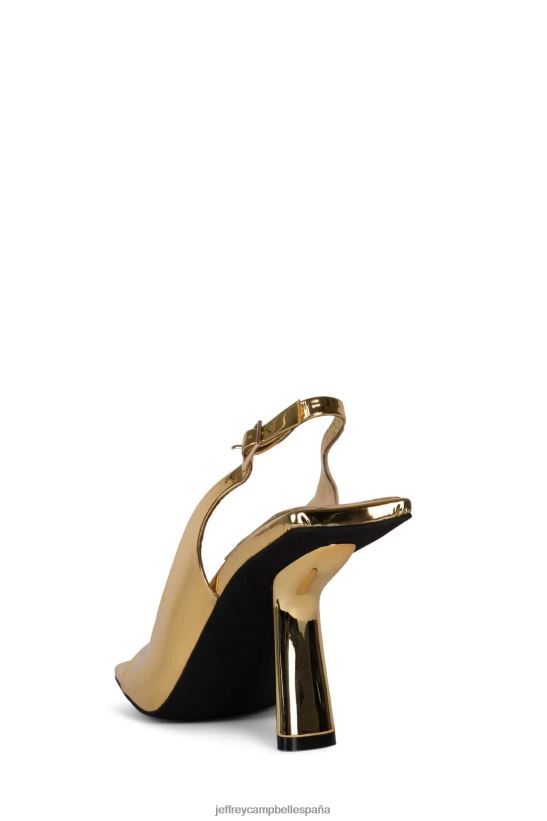 mujer Jeffrey Campbell surrealista patente de oro PHXV4X1459 sandalia de tacón