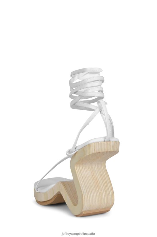 mujer Jeffrey Campbell todo lo que blanco PHXV4X1524 sandalia de tacón