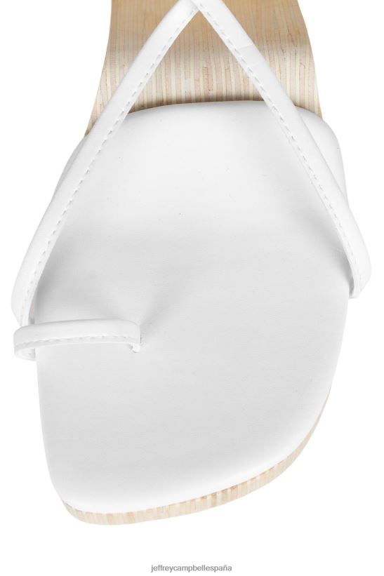 mujer Jeffrey Campbell todo lo que blanco PHXV4X1524 sandalia de tacón