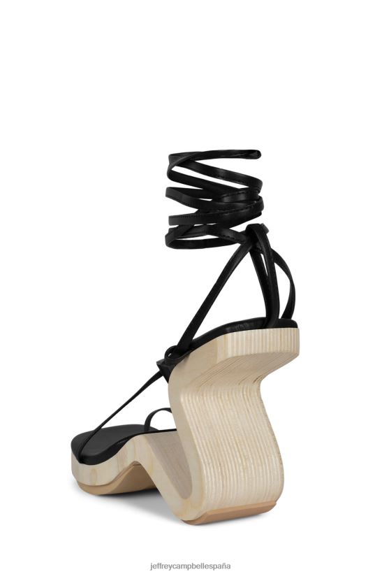 mujer Jeffrey Campbell todo lo que negro PHXV4X1525 sandalia de tacón