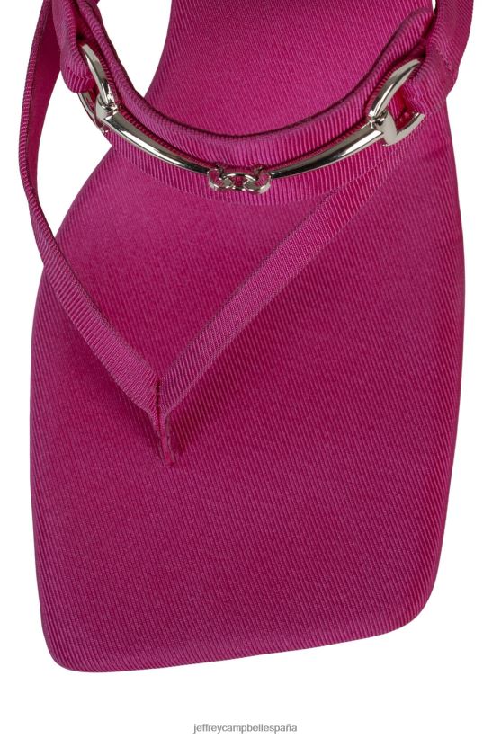 mujer Jeffrey Campbell tortuoso faya fucsia plata PHXV4X1469 sandalia de tacón