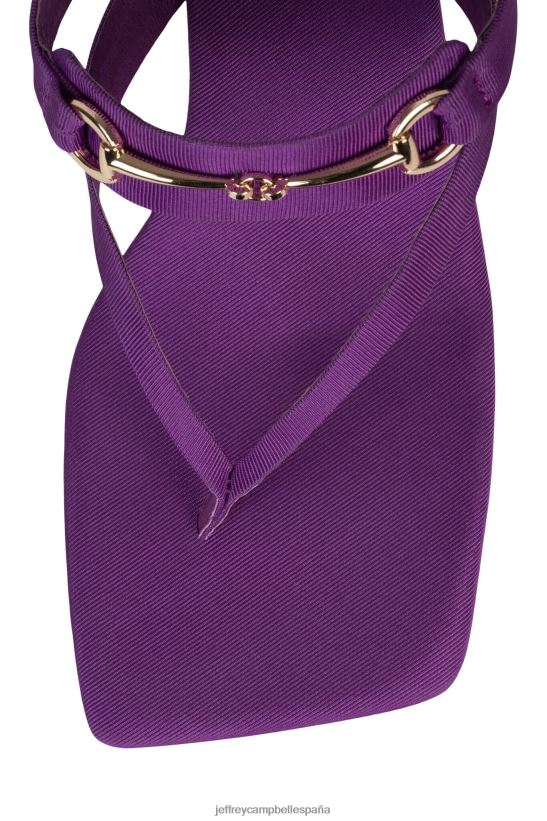 mujer Jeffrey Campbell tortuoso oro falla púrpura PHXV4X1470 sandalia de tacón